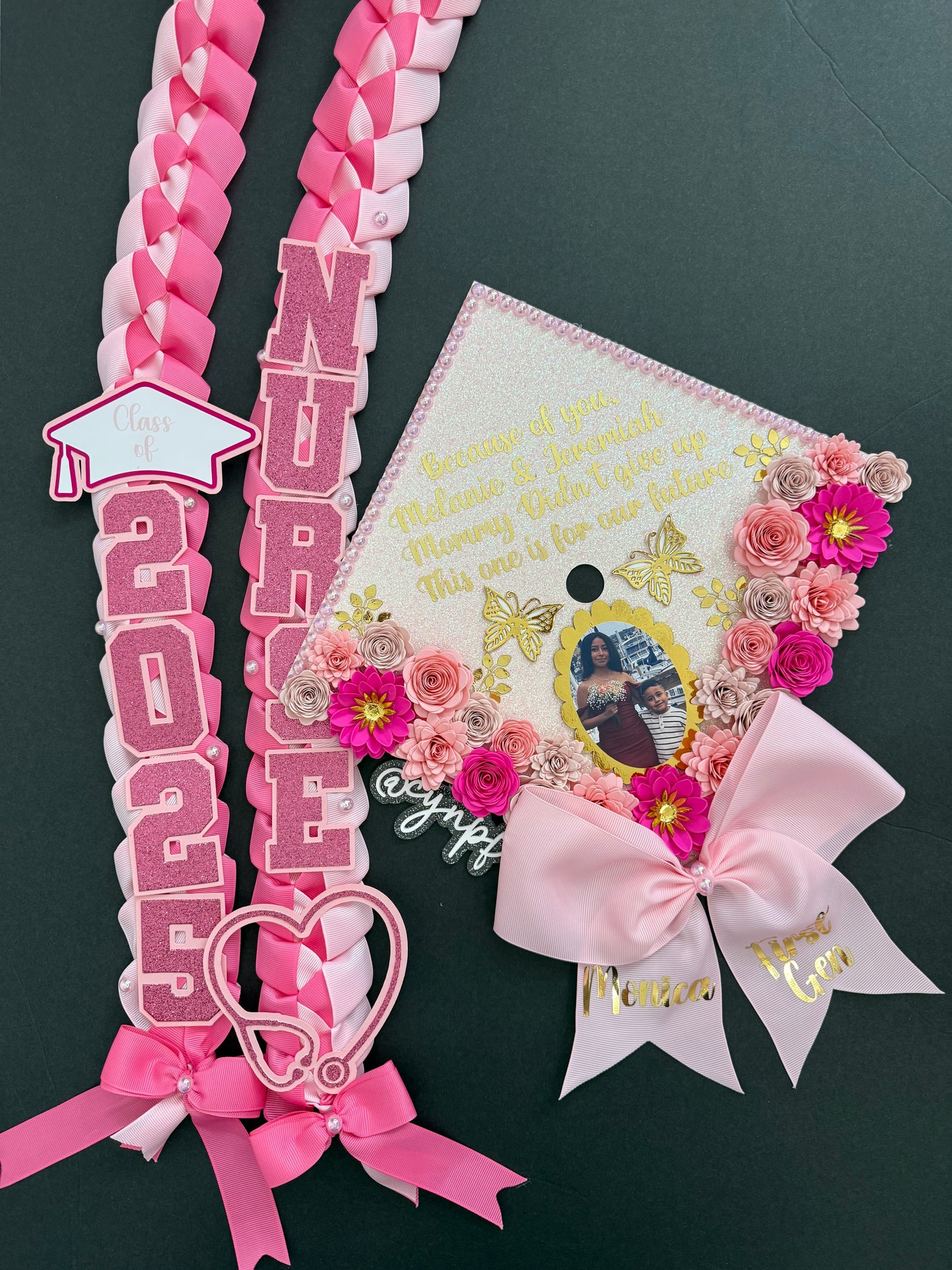 Grad cap topper & Grad Lei Bundle