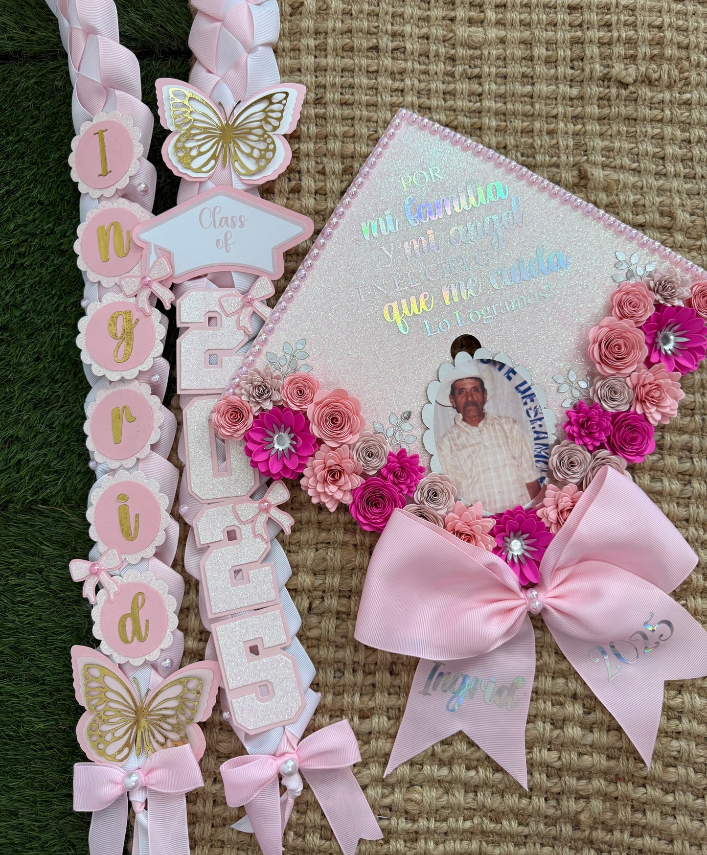 Grad cap topper & Grad Lei Bundle