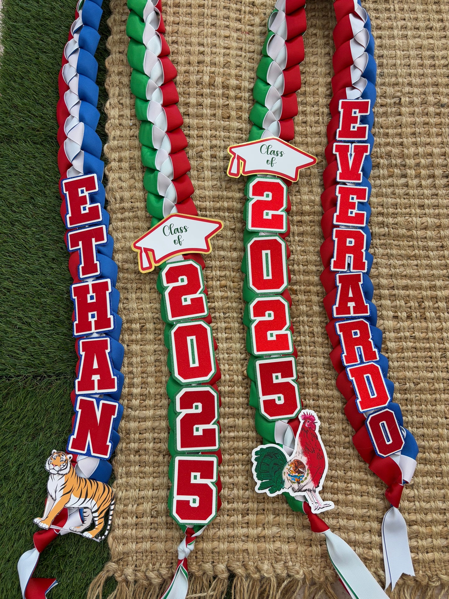 Mexico & USA graduation lei