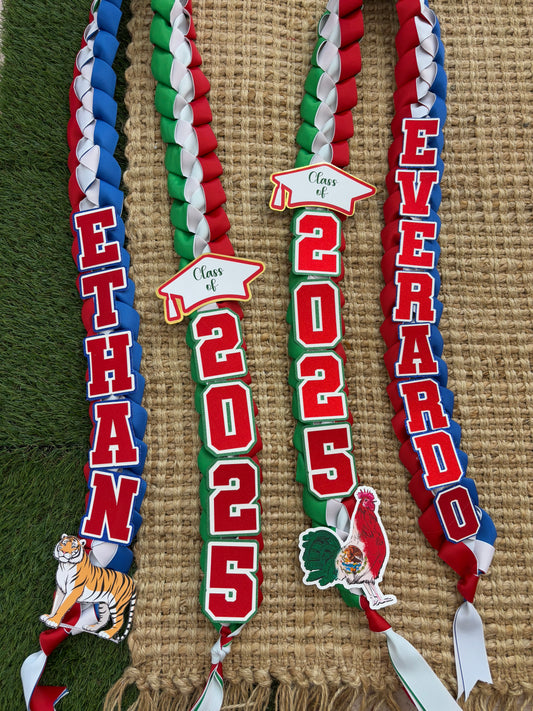 Mexico & USA graduation lei