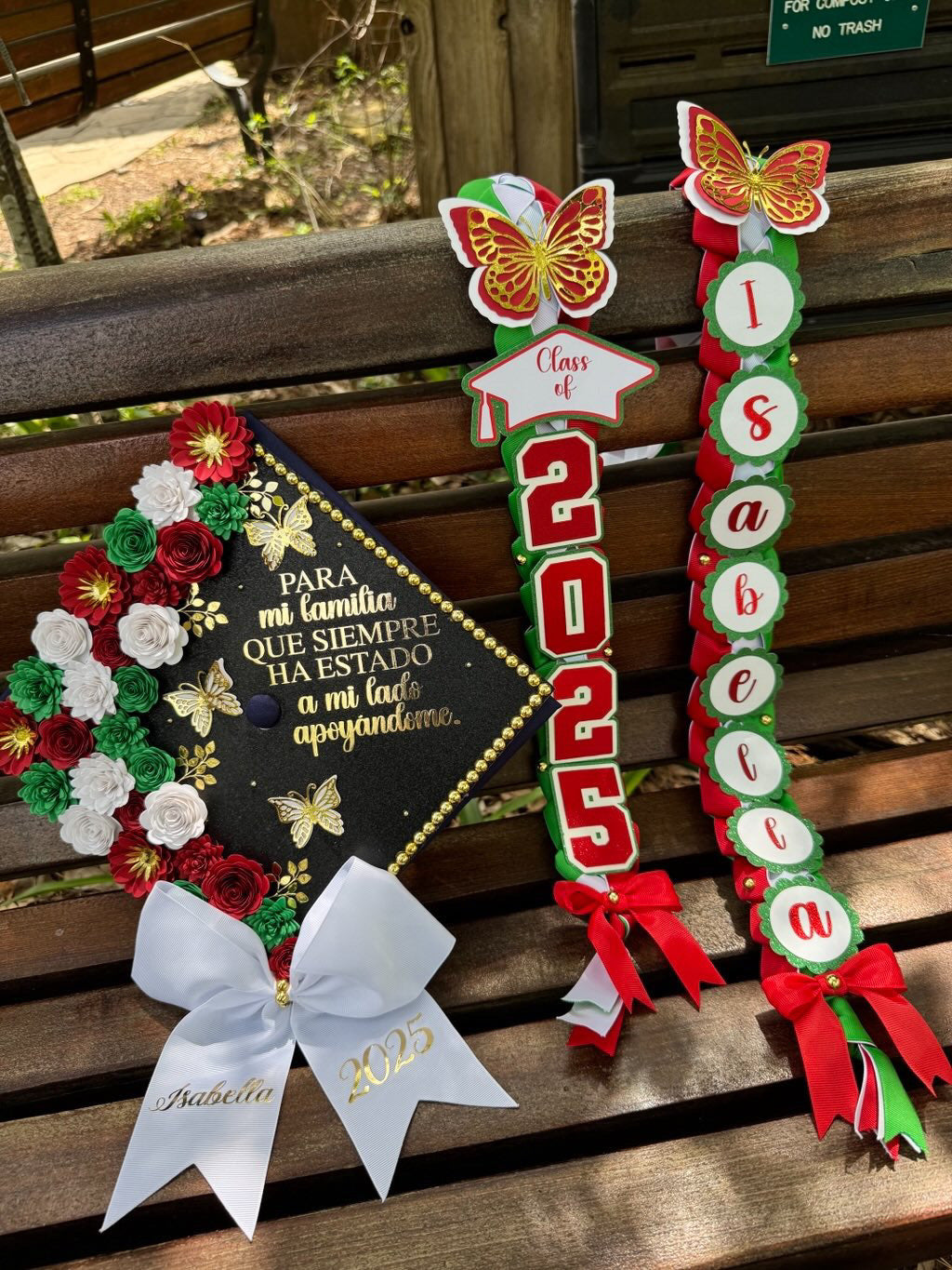 Grad cap topper & Grad Lei Bundle