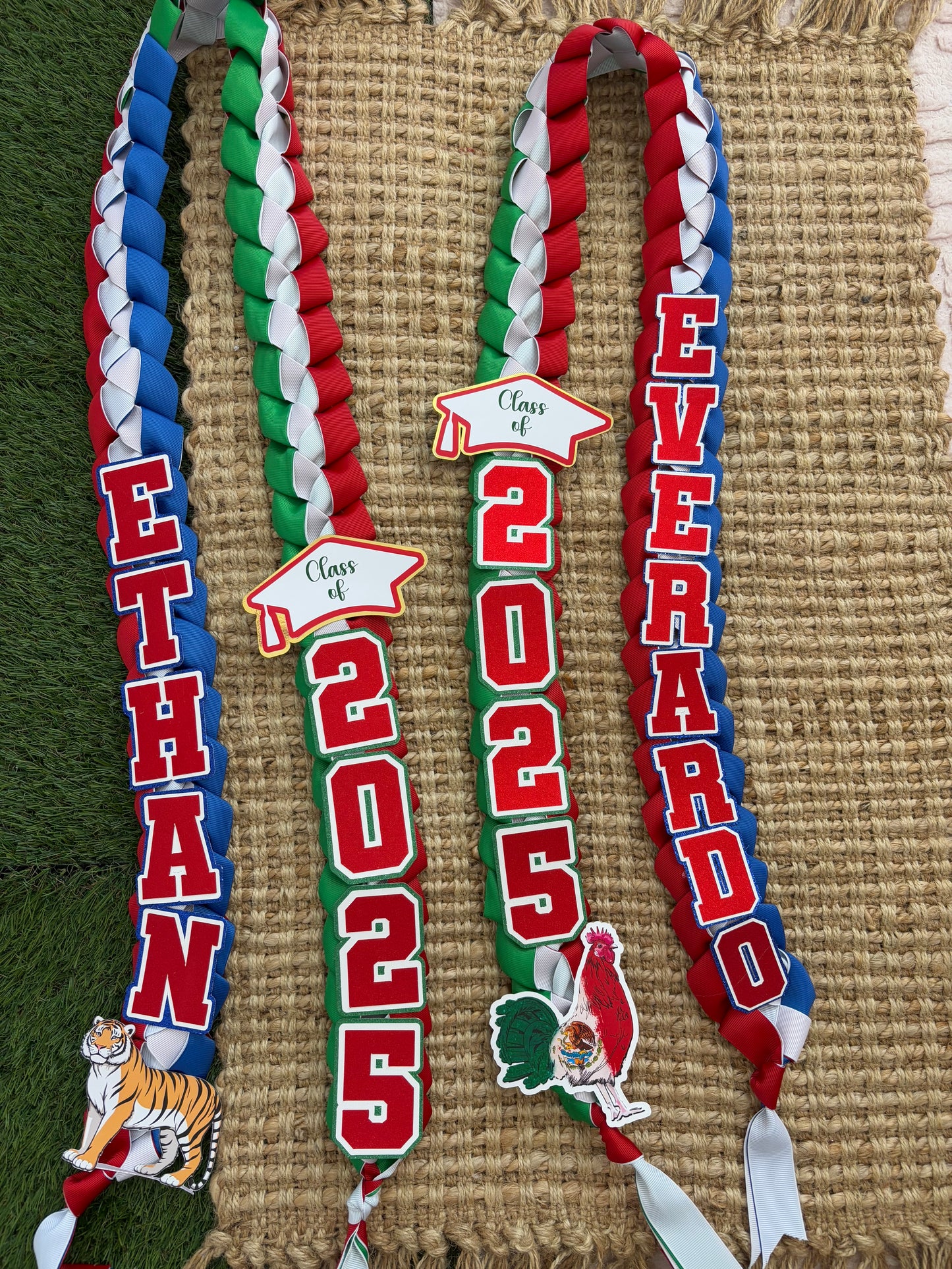Mexico & USA graduation lei