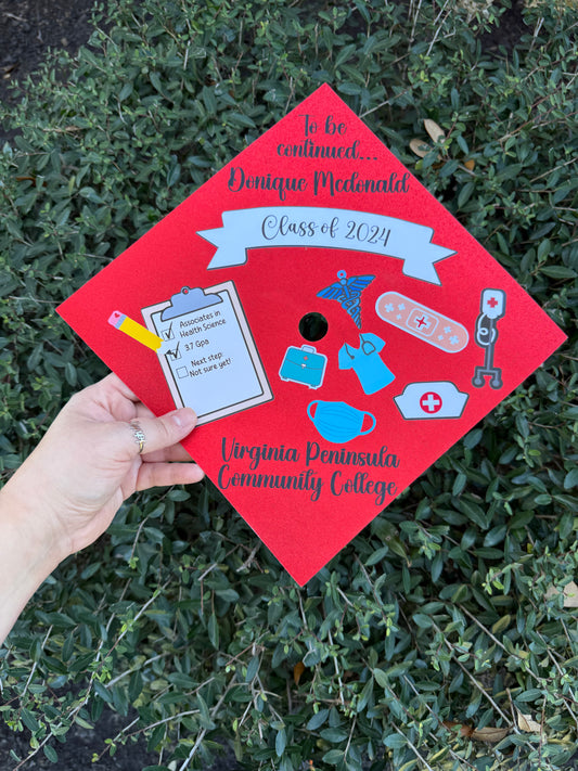 Grad Cap Topper/ no flowers