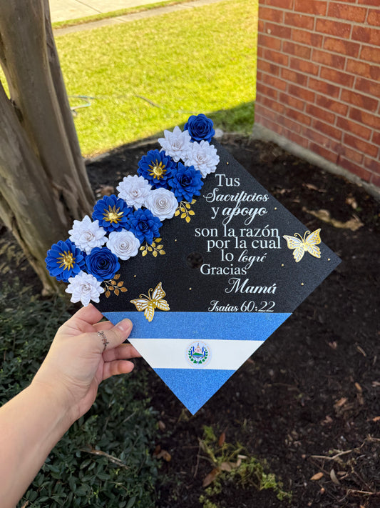 Grad Cap Topper 1 Country Flag