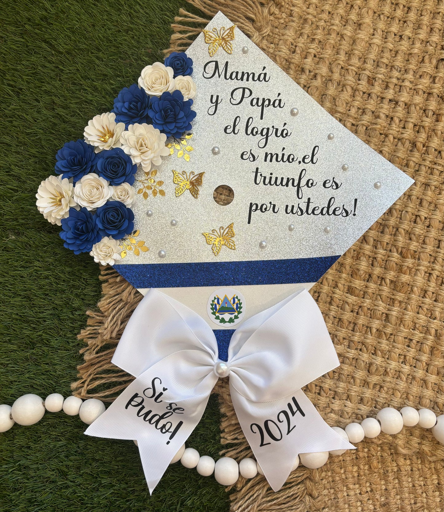 Grad Cap Topper 1 Country Flag