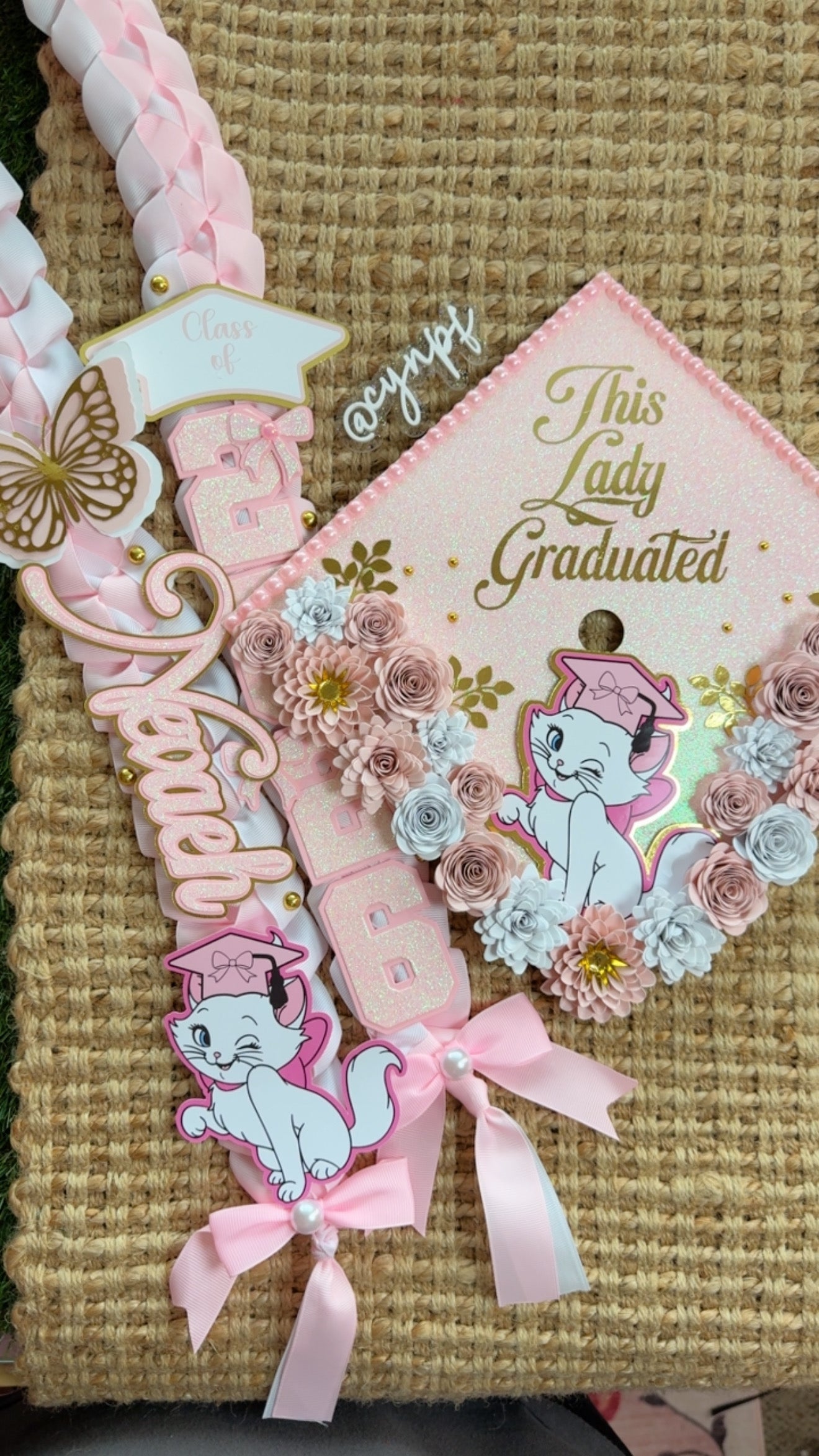 Grad cap topper & Grad Lei Bundle