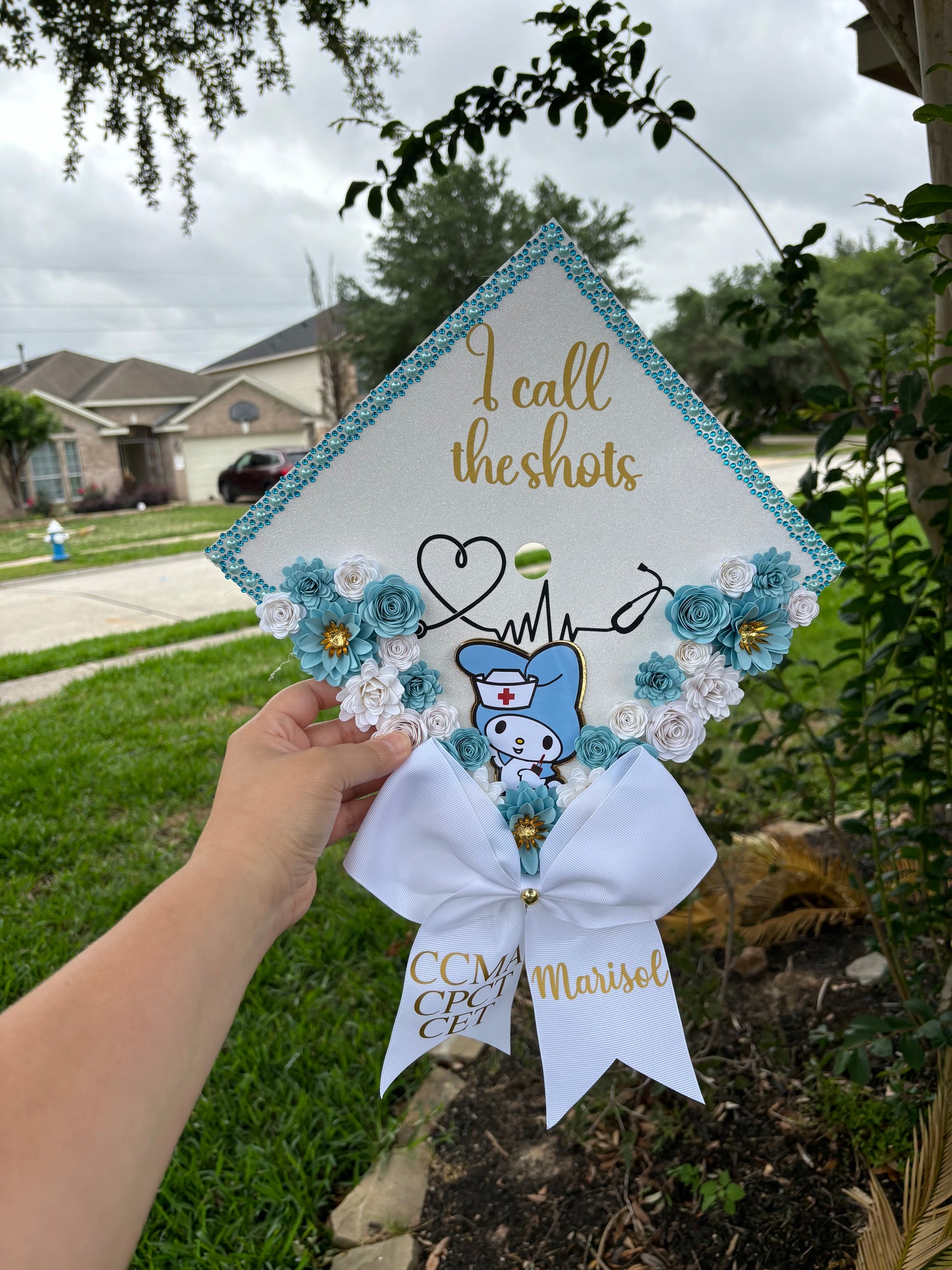 Kitty Grad Cap Topper