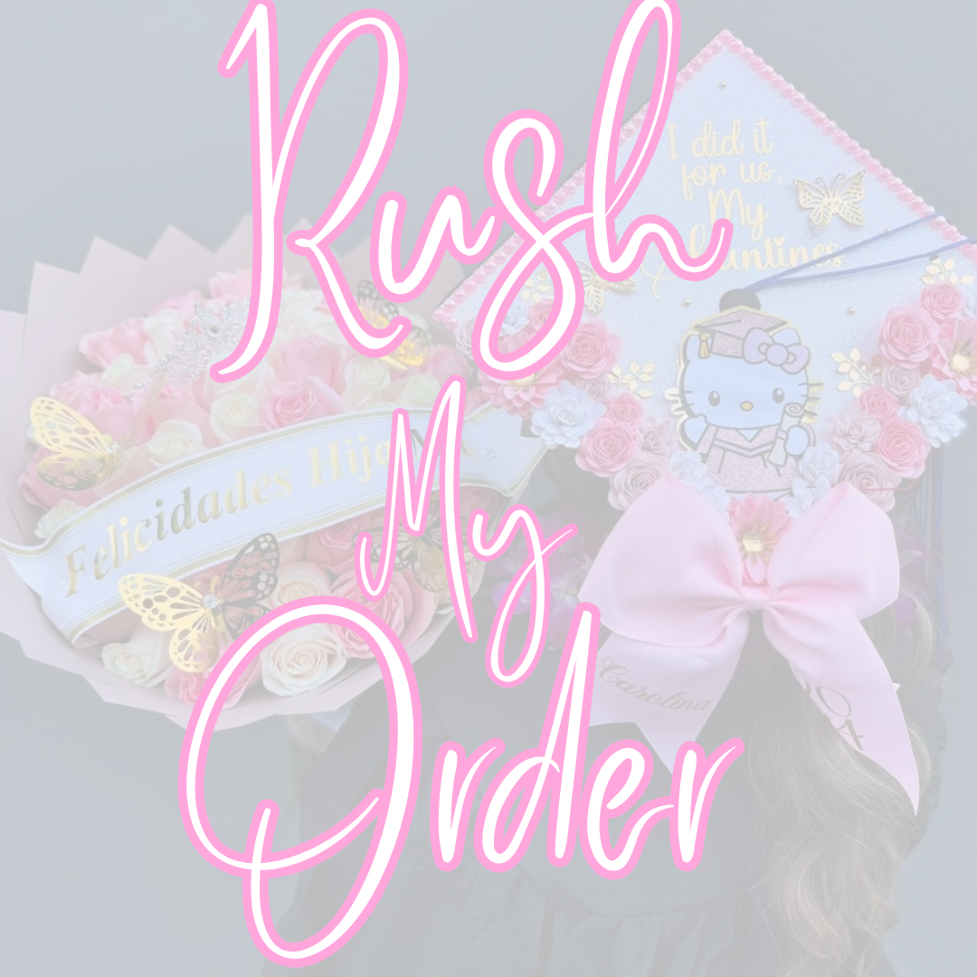 Rush my grad cap topper