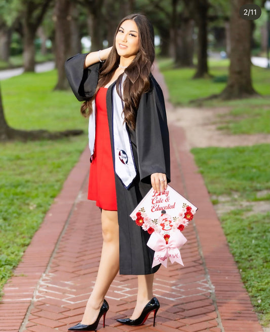 Strawberry grad cap