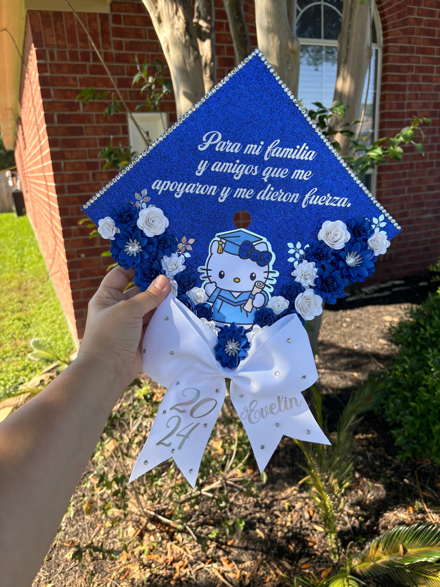 Kitty Grad Cap Topper