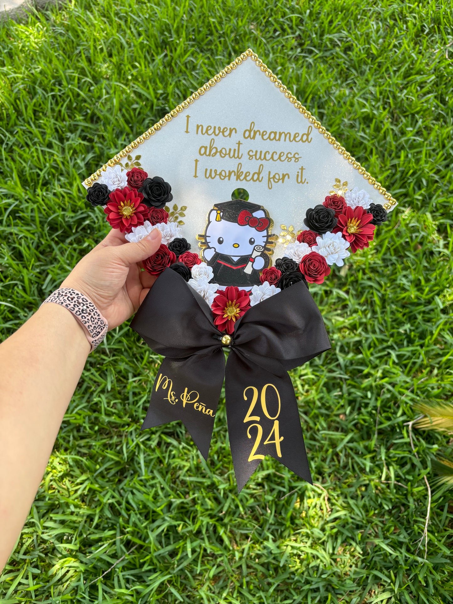 Kitty Grad Cap Topper