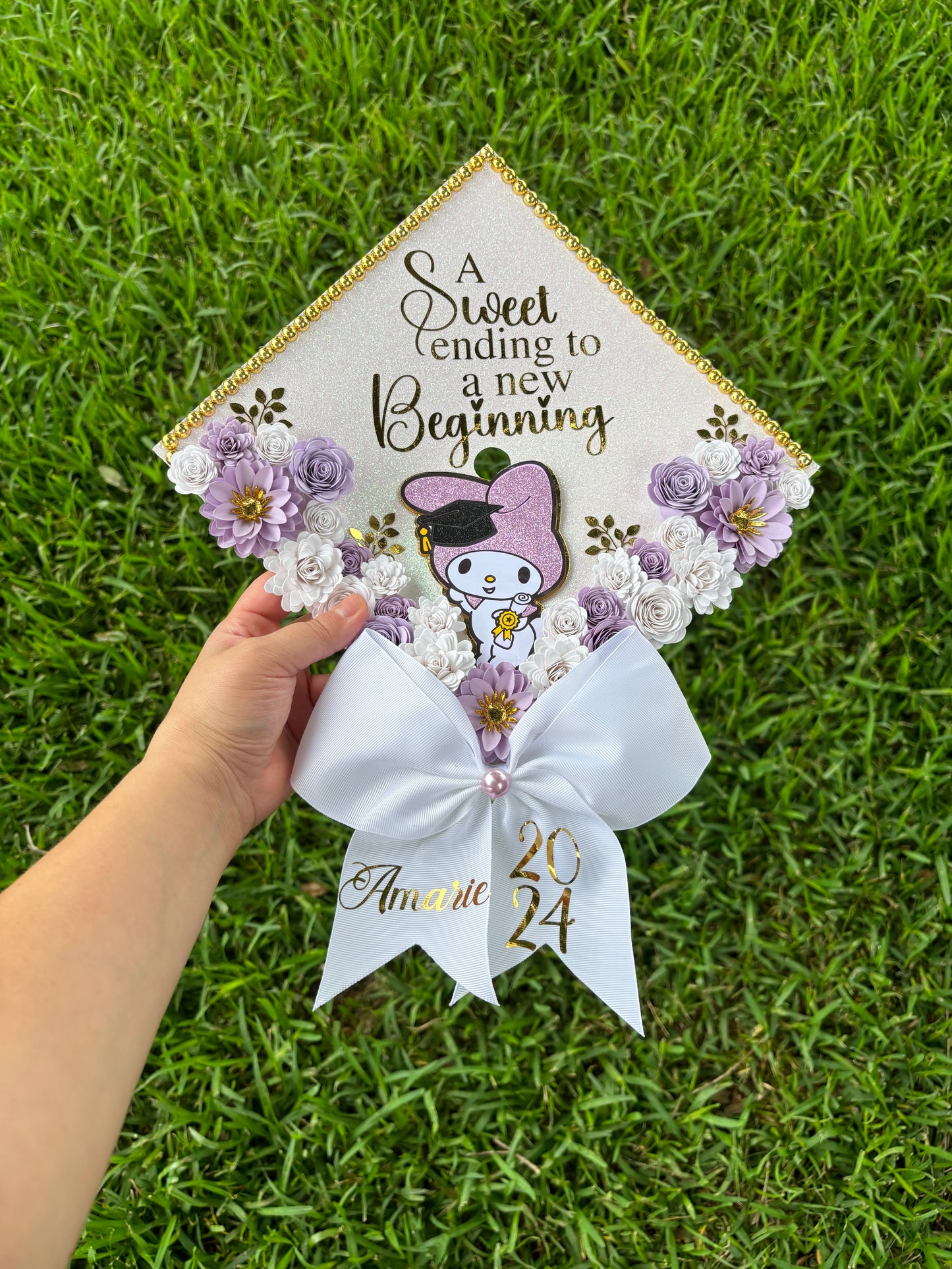 Kitty Grad Cap Topper