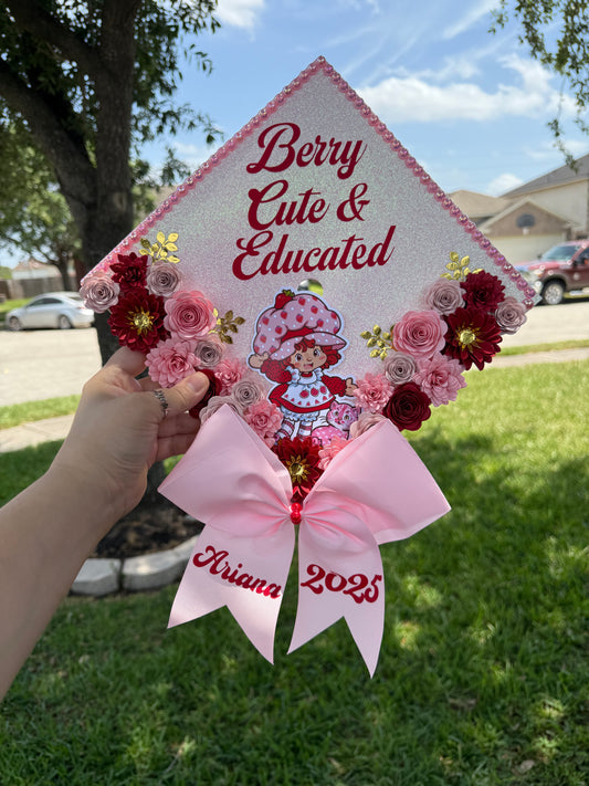 Strawberry grad cap
