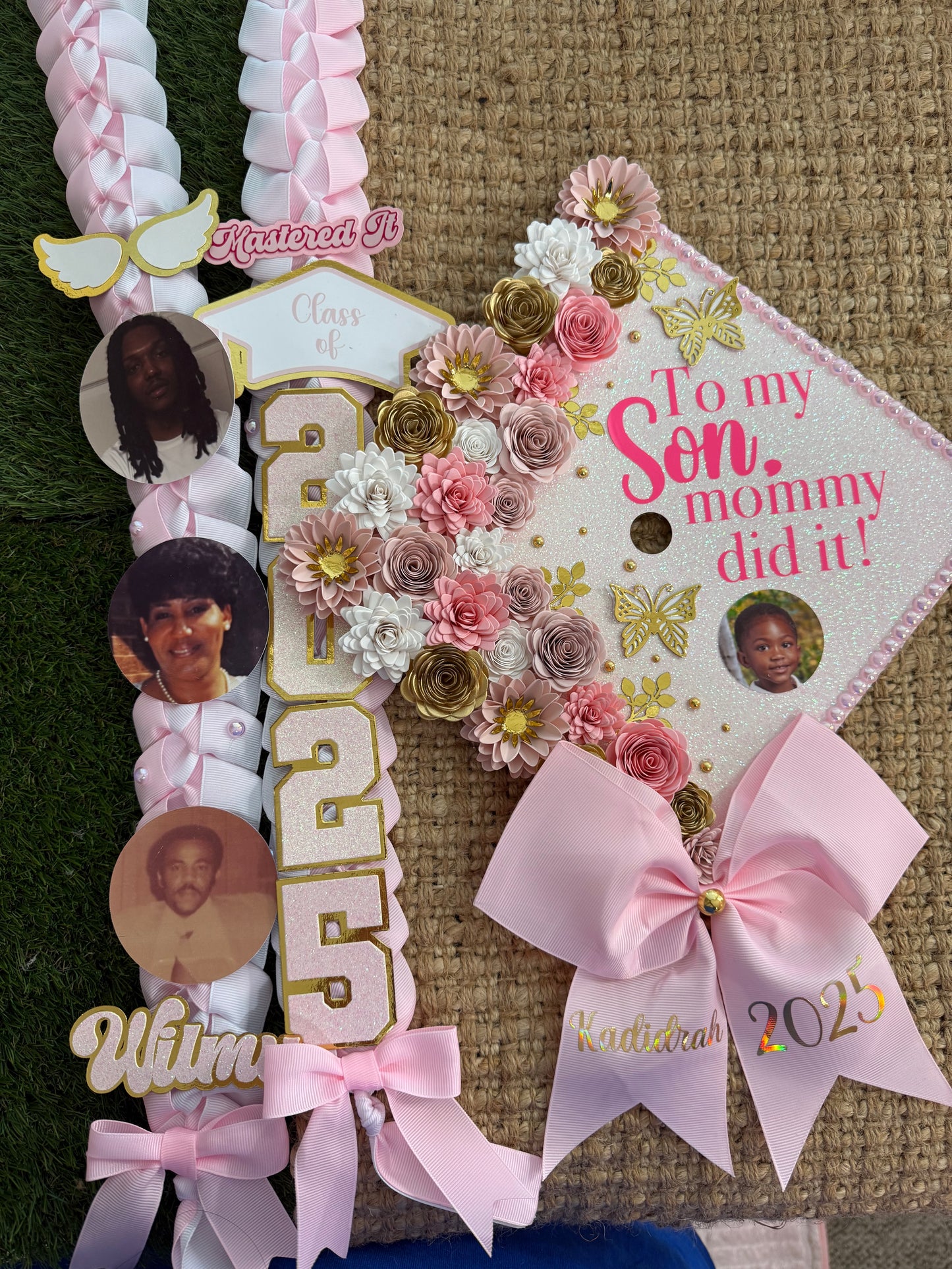 Grad cap topper & Grad Lei Bundle