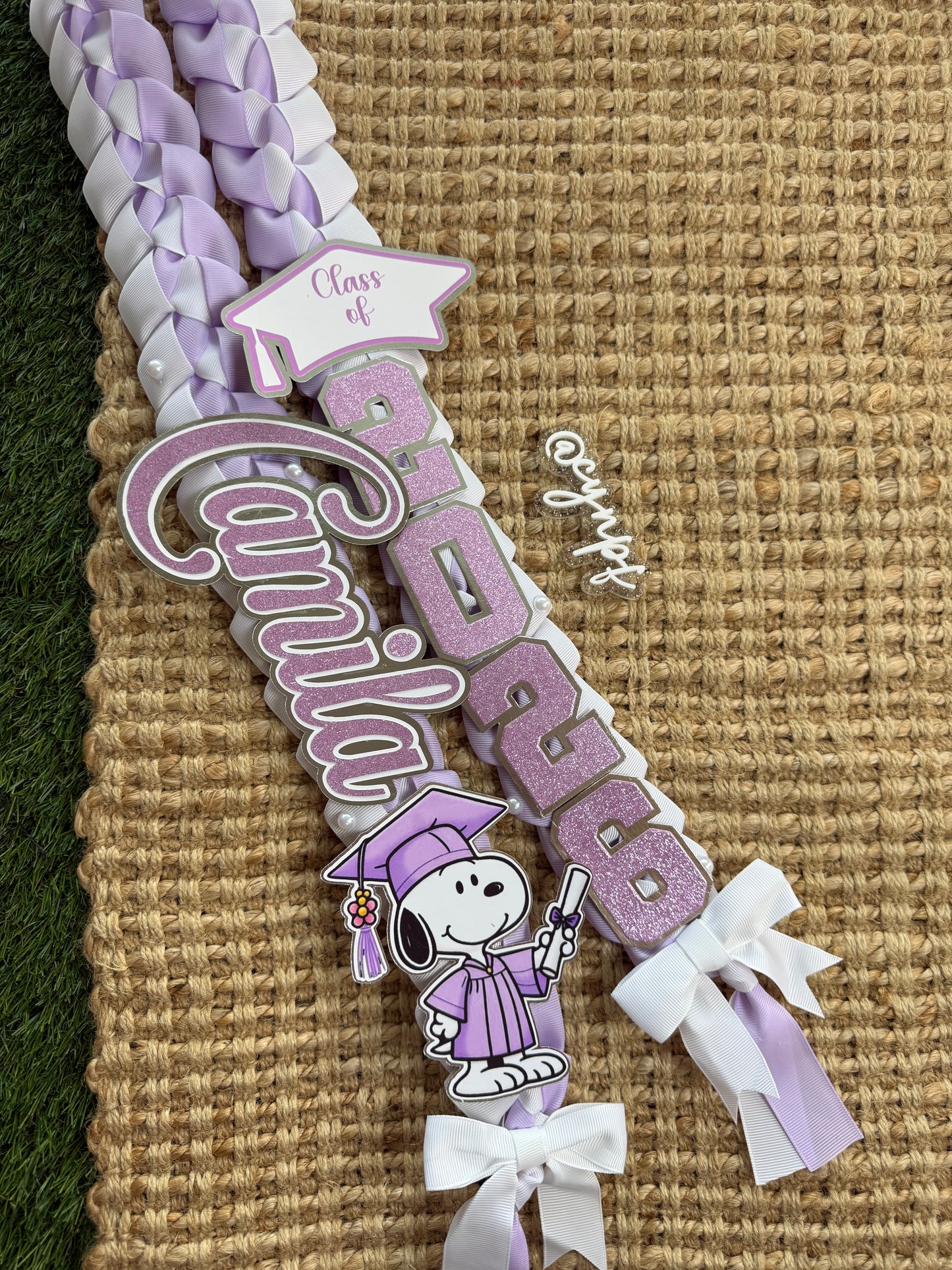 Custom Graduation Lei (CURSIVE NAME)