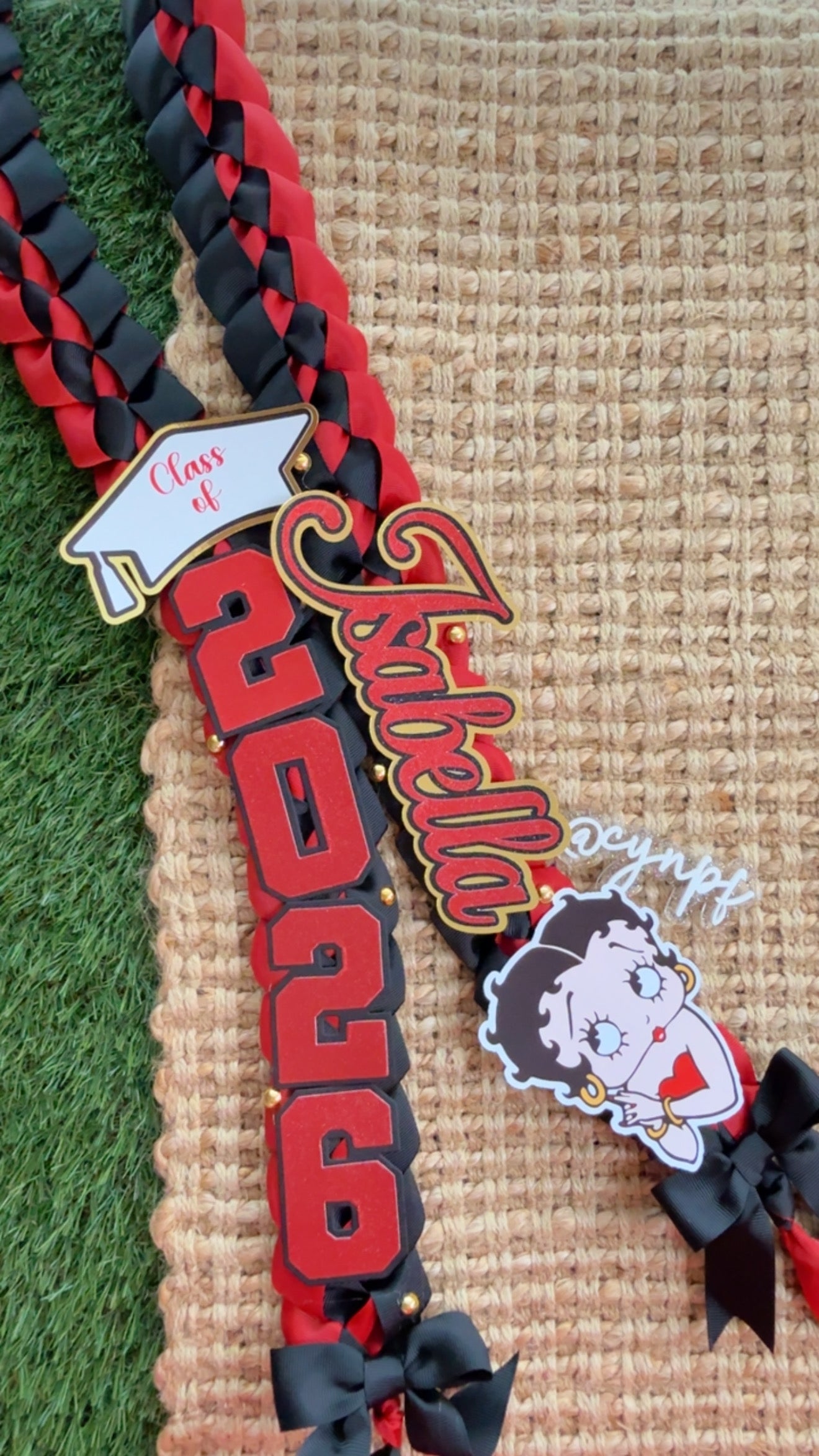Custom Graduation Lei (CURSIVE NAME)