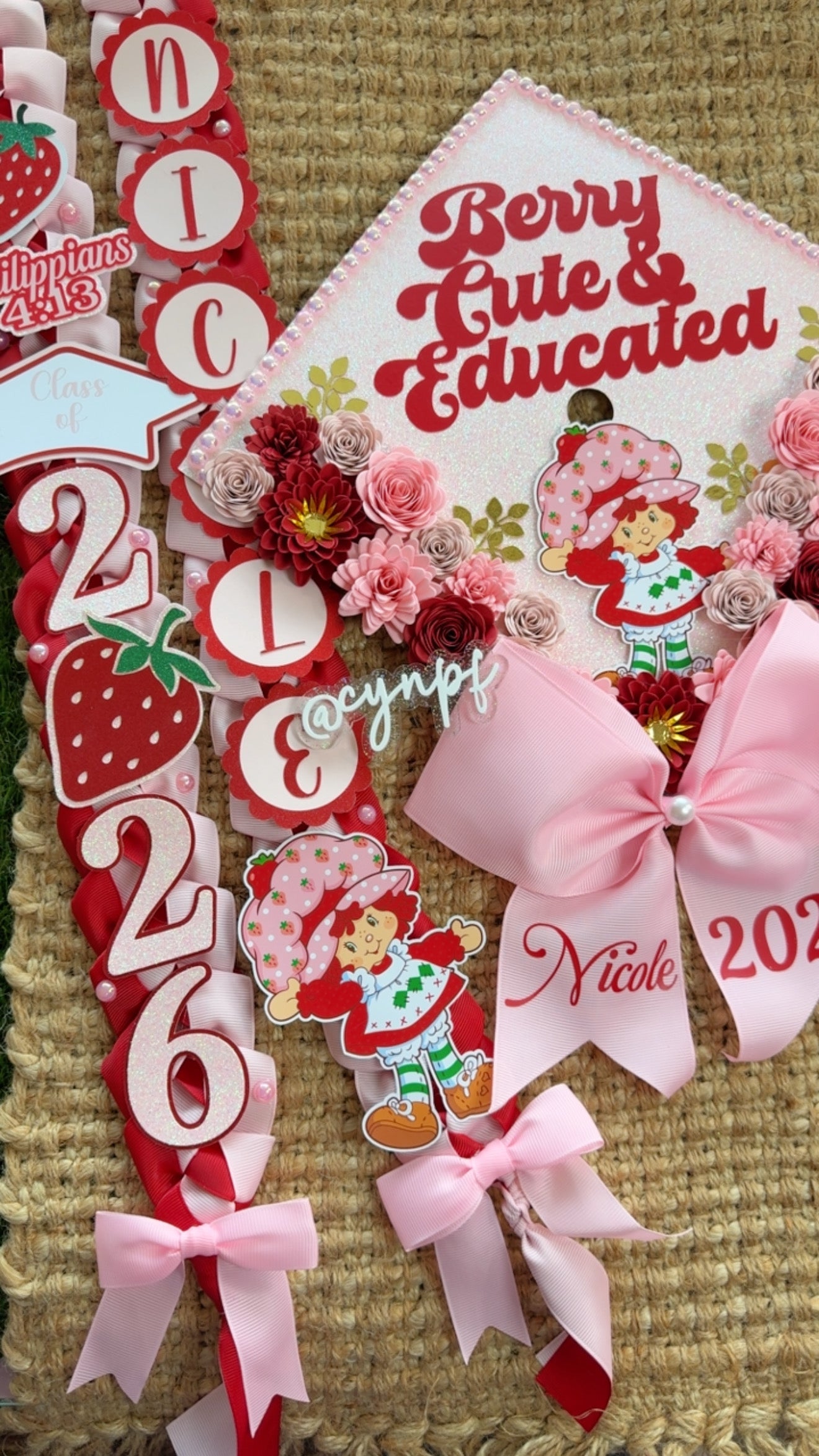 Grad cap topper & Grad Lei Bundle