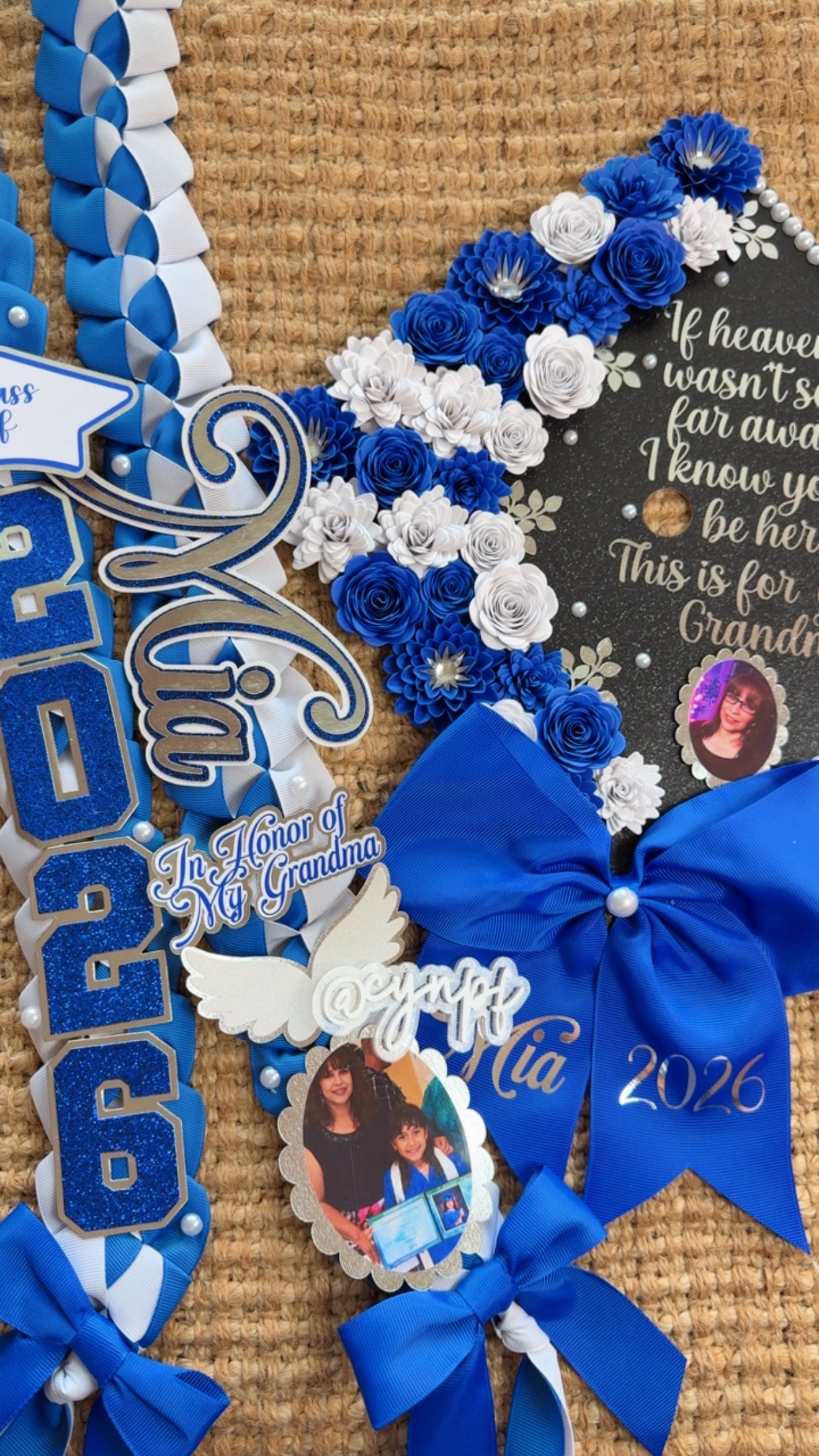 Grad cap topper & Grad Lei Bundle