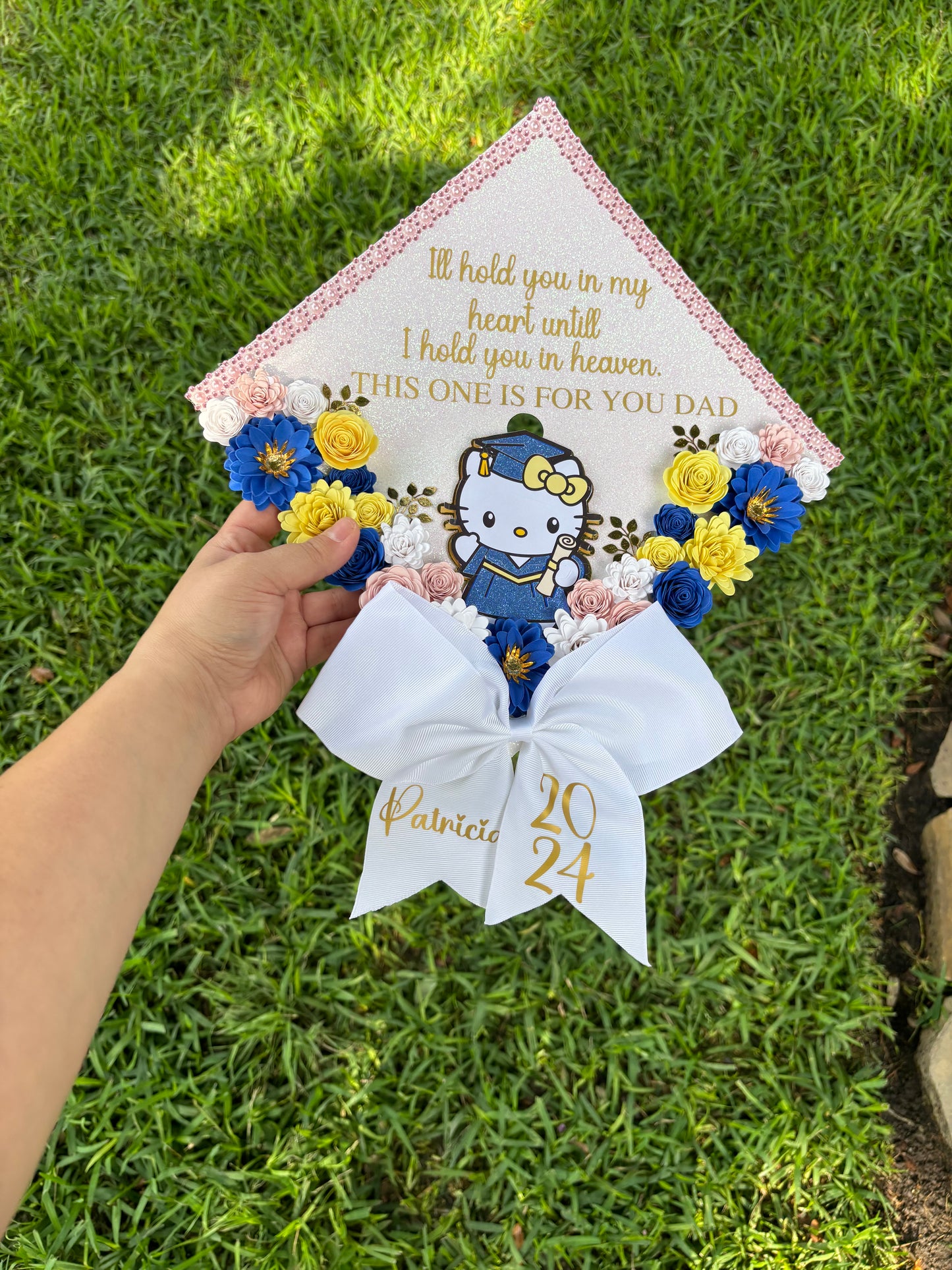 Kitty Grad Cap Topper