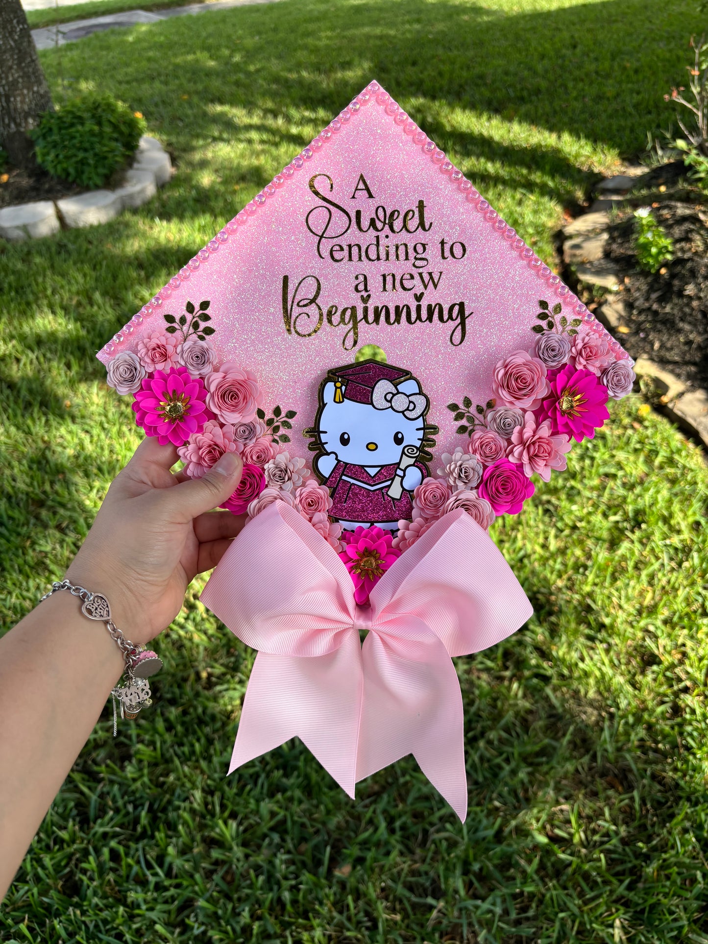 Kitty Grad Cap Topper