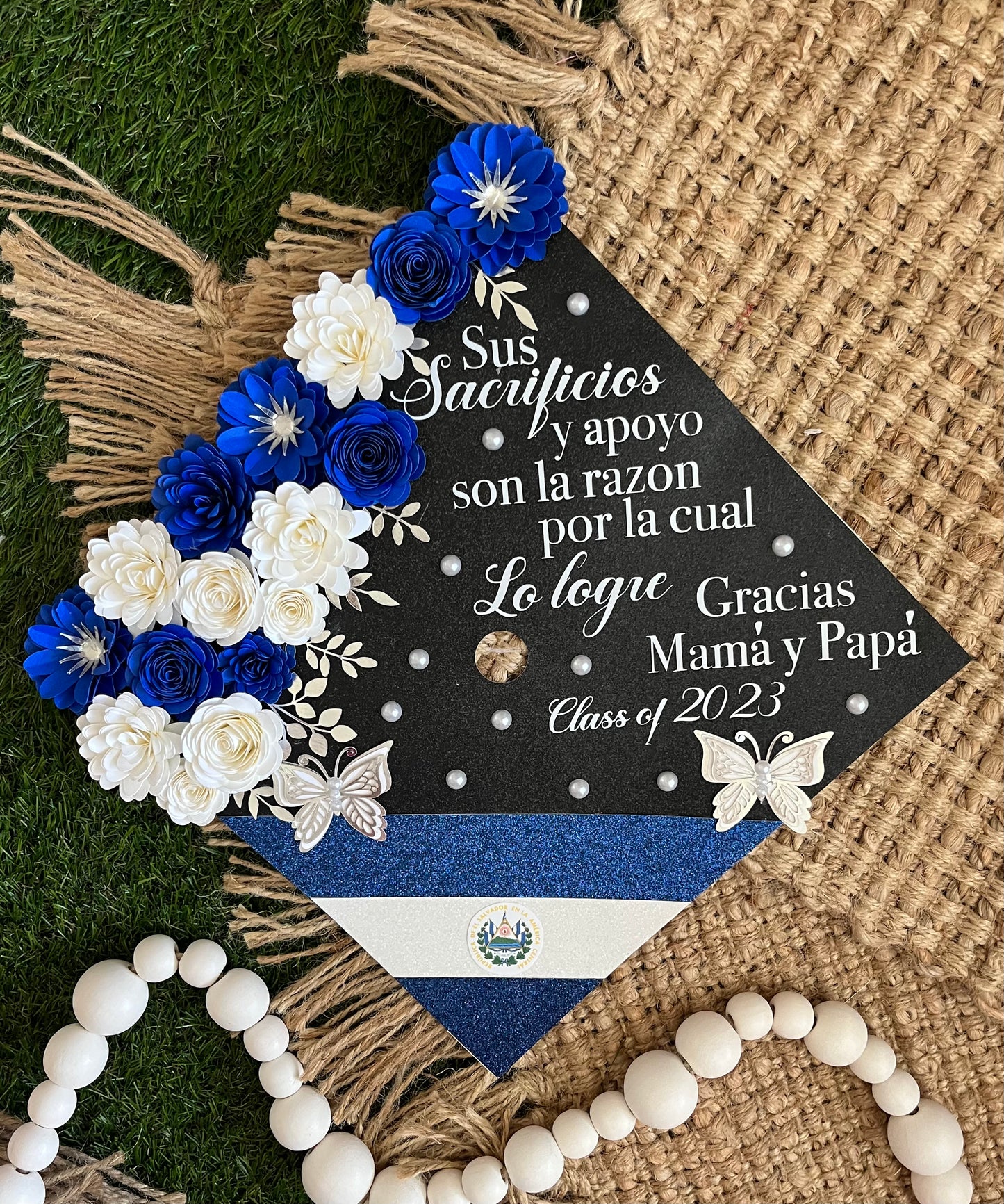 Grad Cap Topper 1 Country Flag