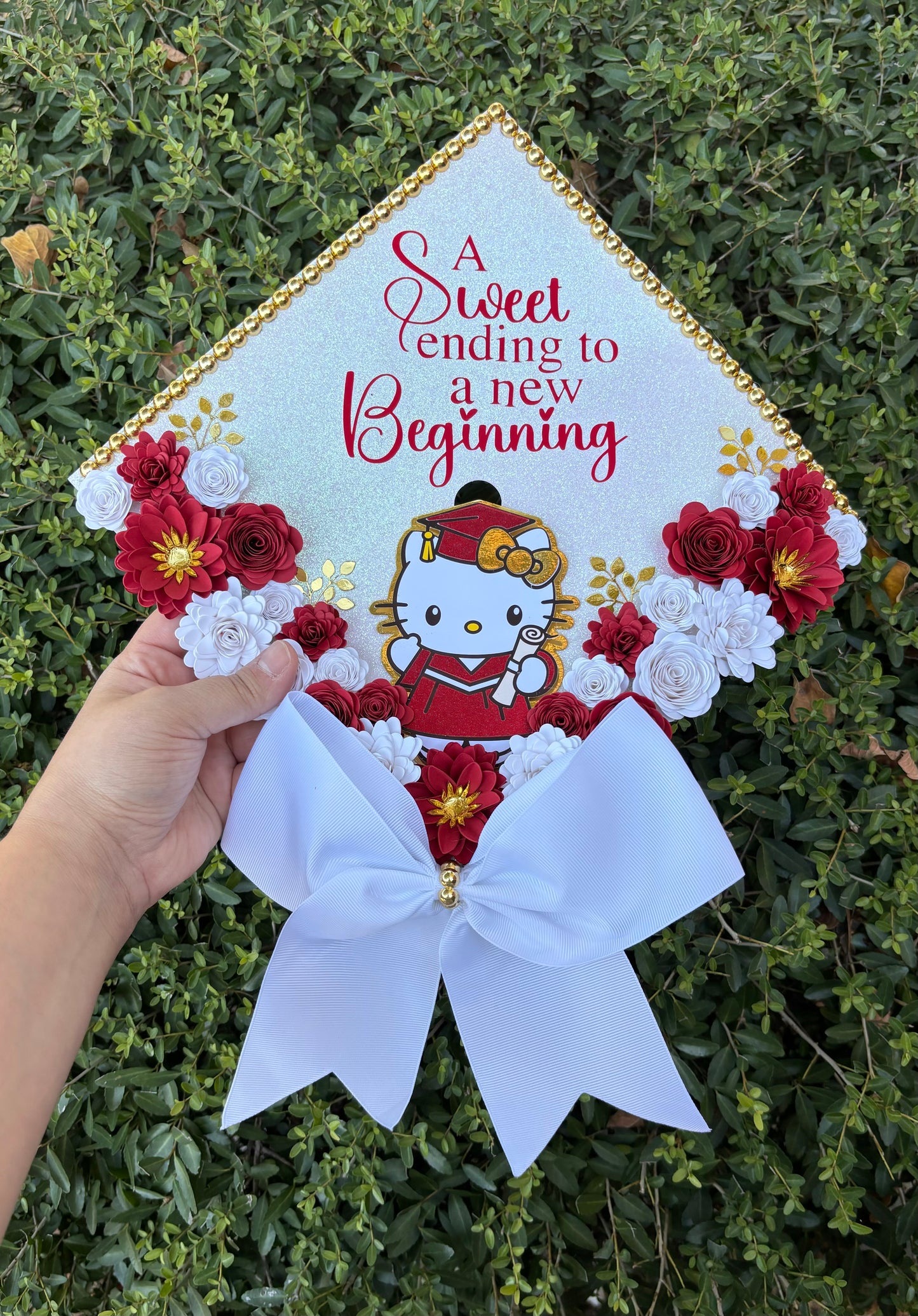 Kitty Grad Cap Topper