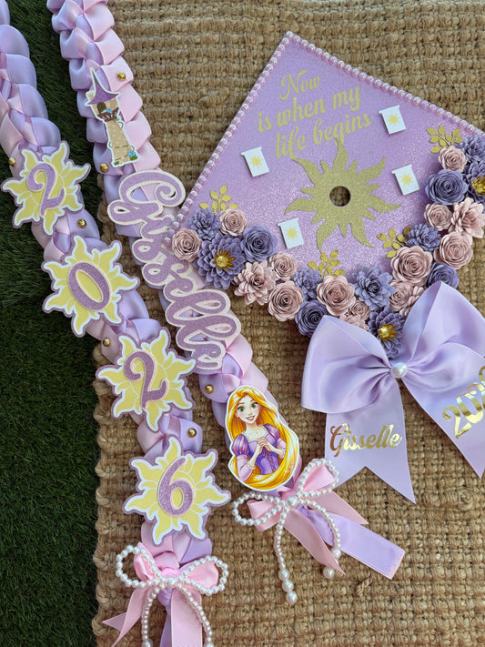 Grad cap topper & Grad Lei Bundle