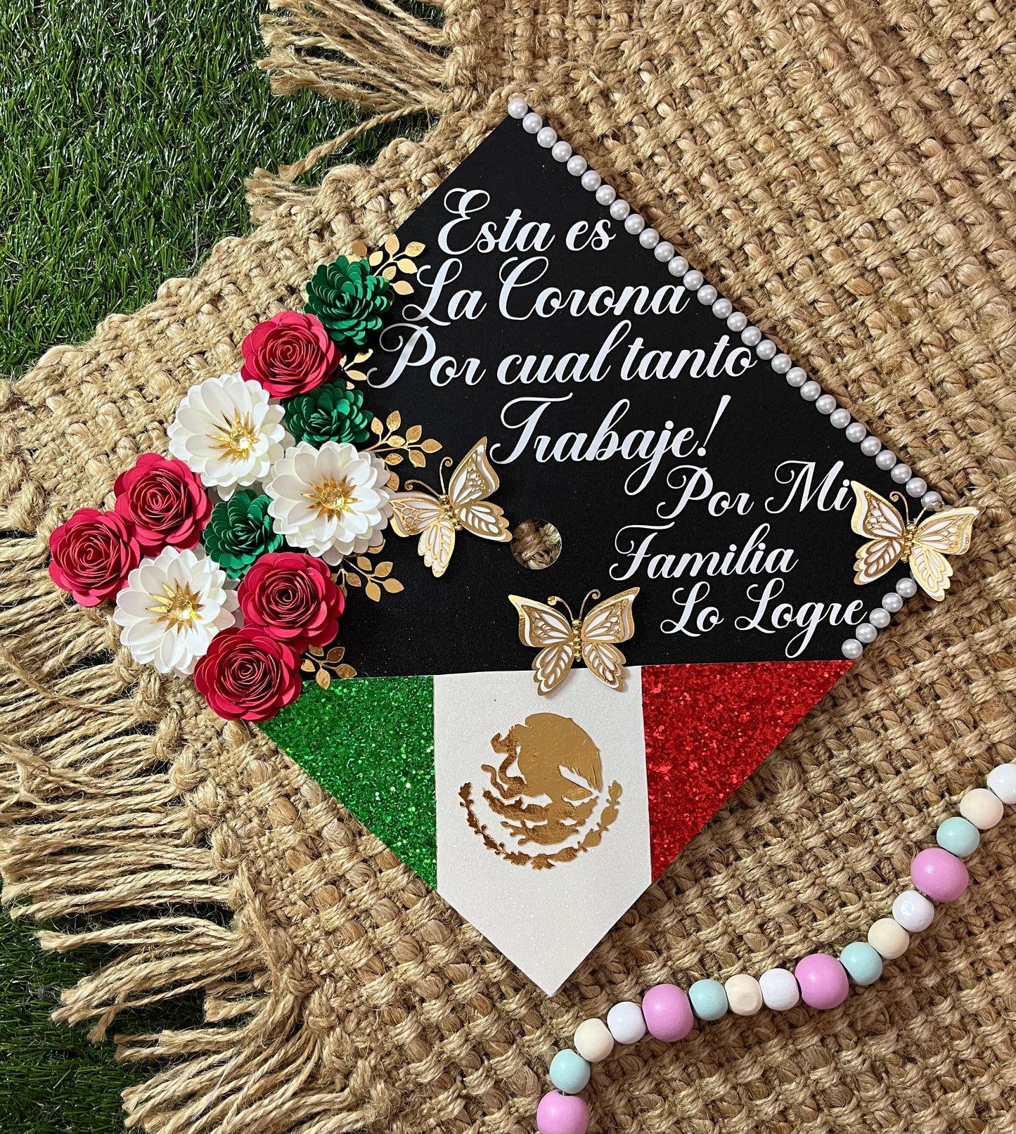 Grad Cap Topper 1 Country Flag