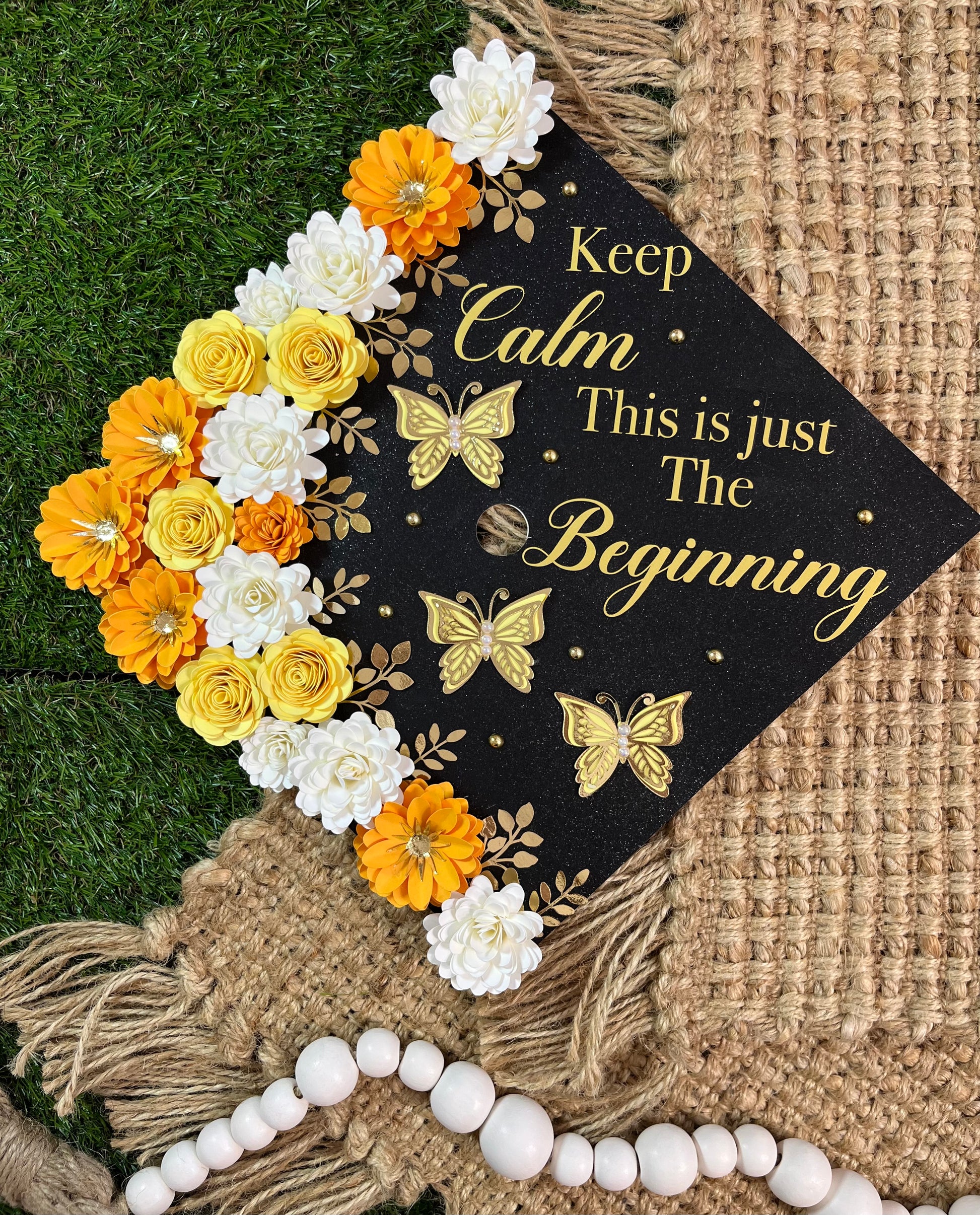 Flower Graduation Cap Topper