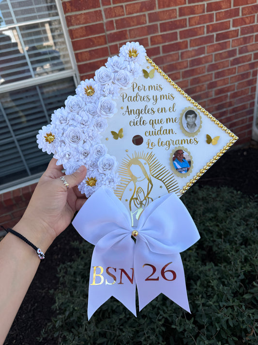 Grad Cap Topper Virgin mary