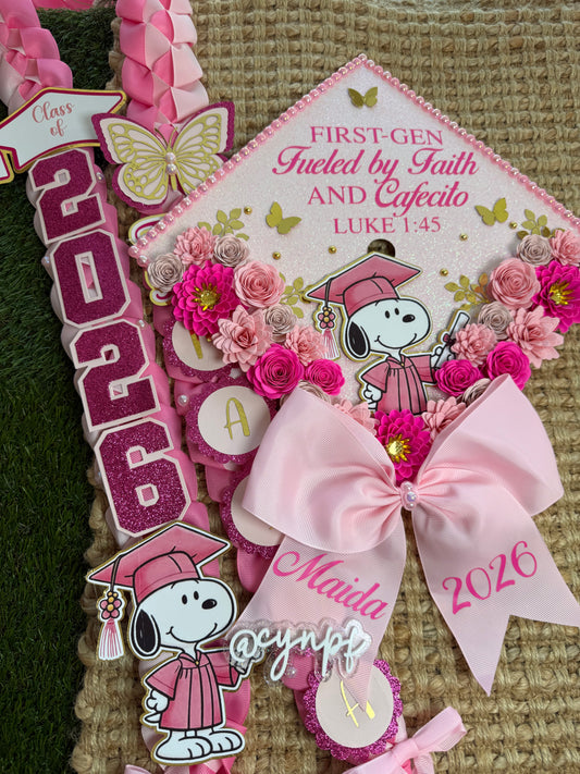 Grad cap topper & Grad Lei Bundle