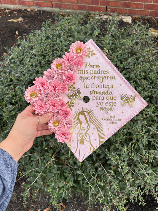 Grad Cap Topper Virgin mary