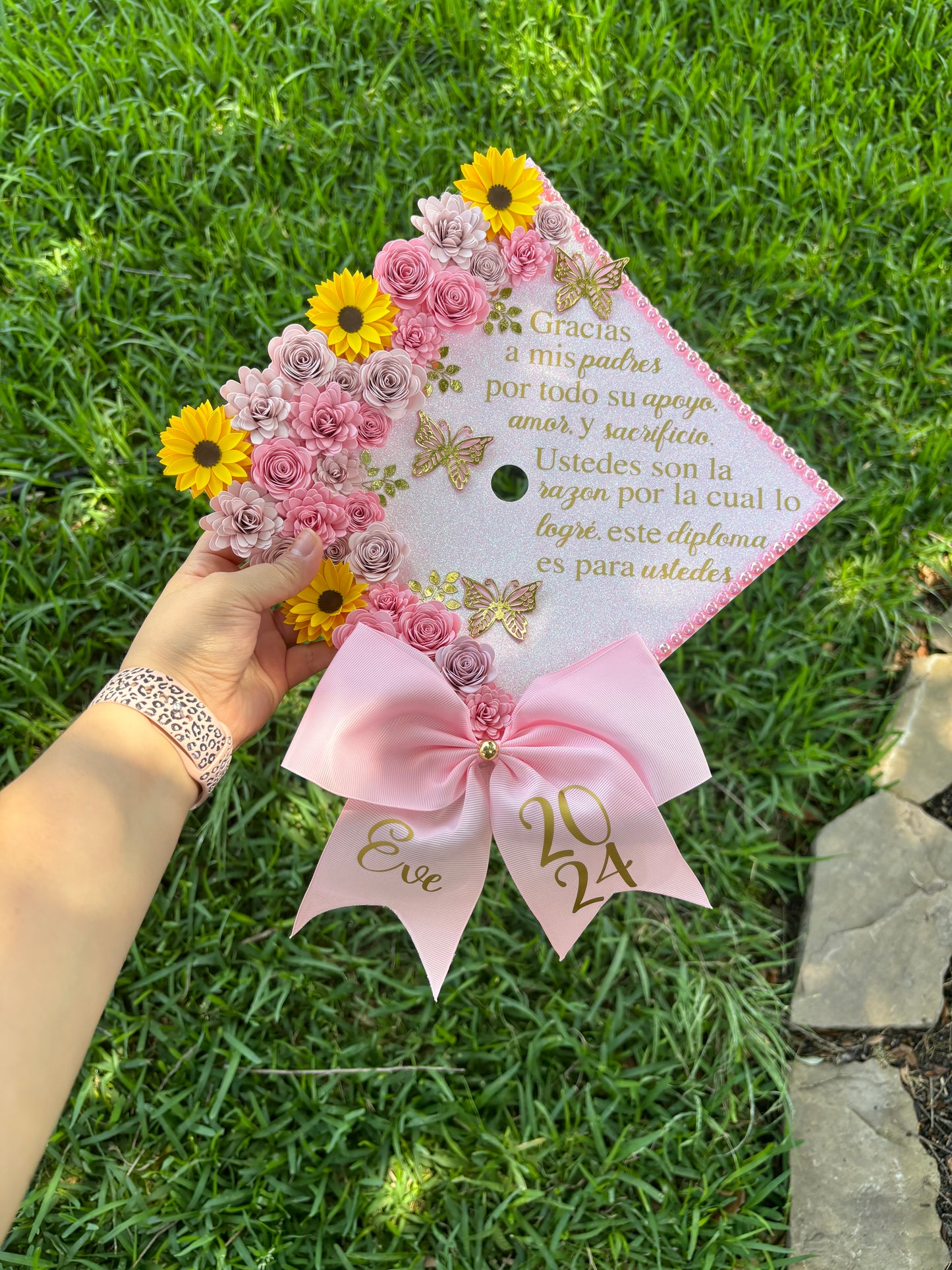 Grad Cap Sunflowers