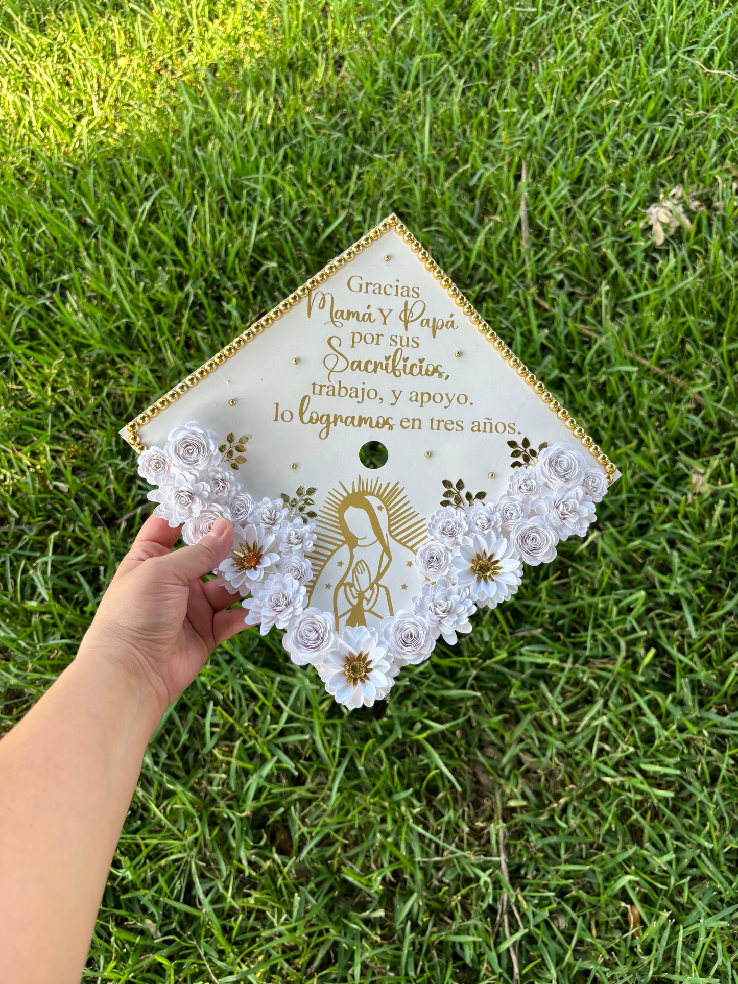 Grad Cap Topper Virgin mary