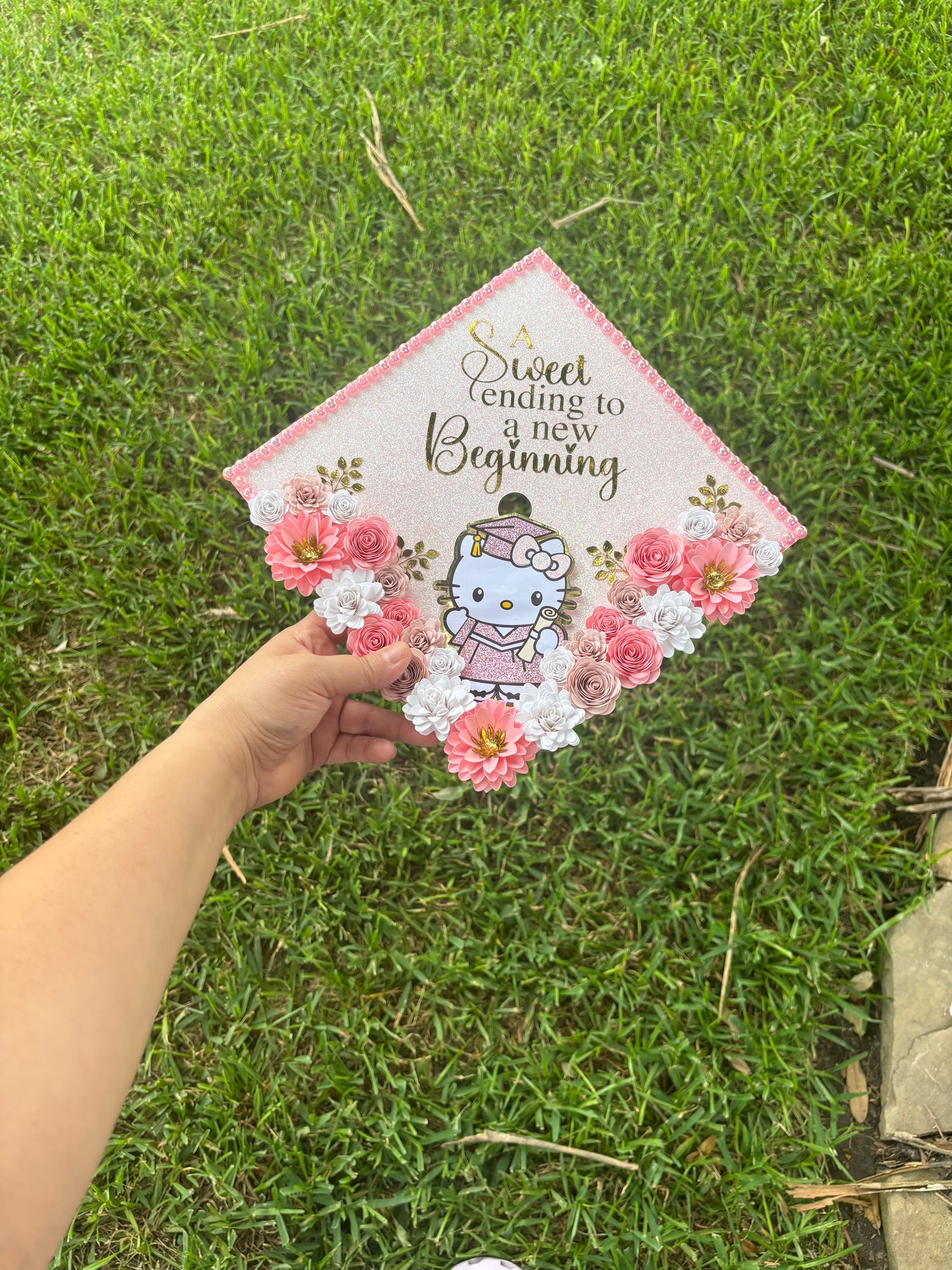 Kitty Grad Cap Topper