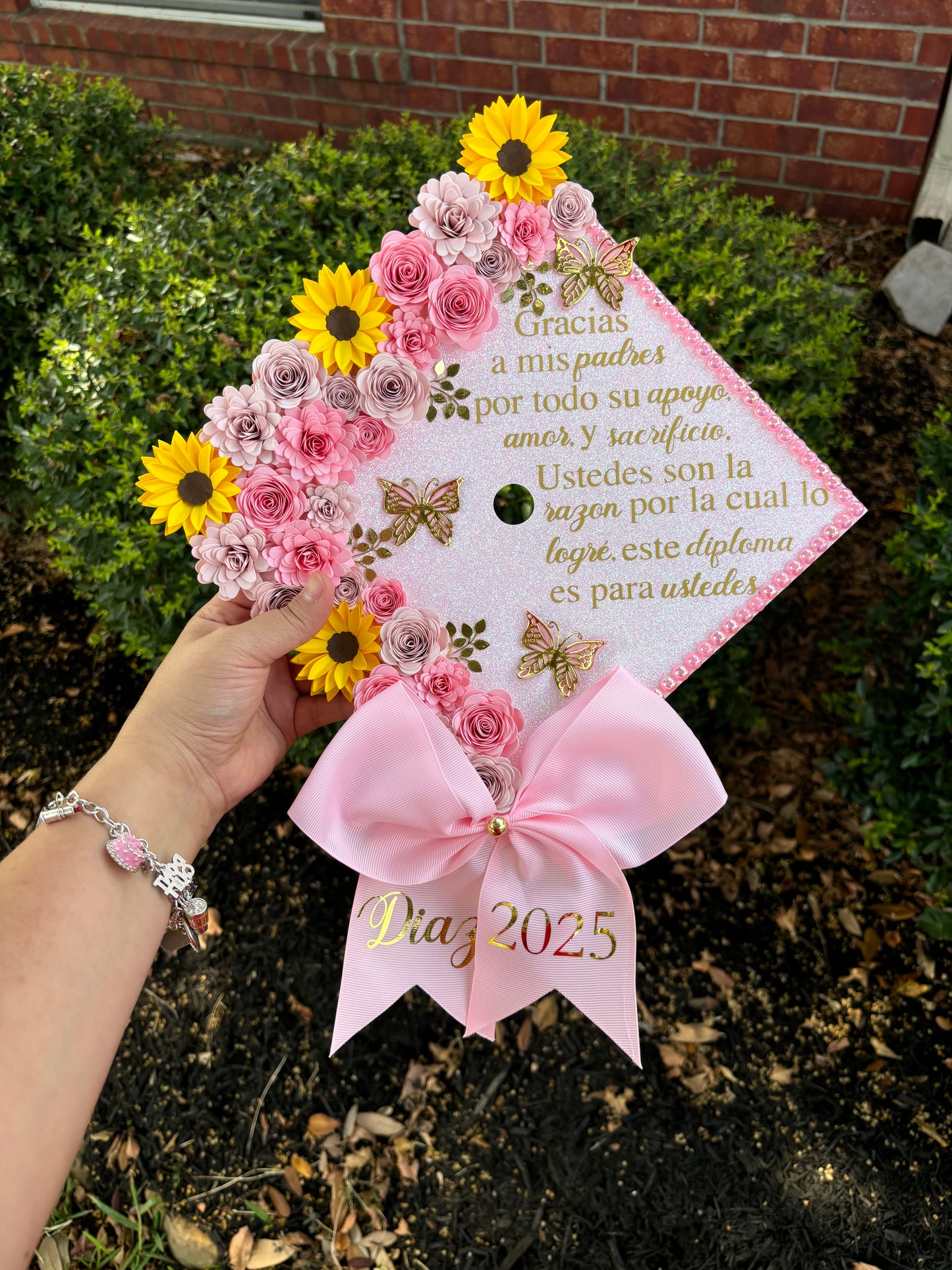 Grad Cap Sunflowers