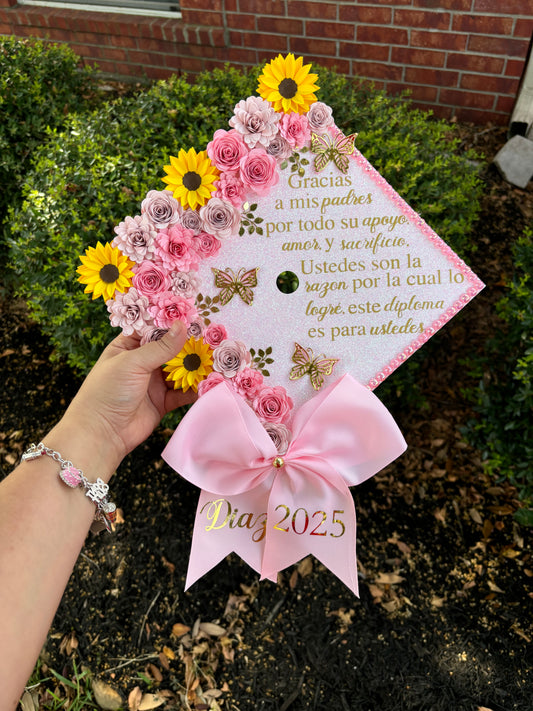 Grad Cap Sunflowers