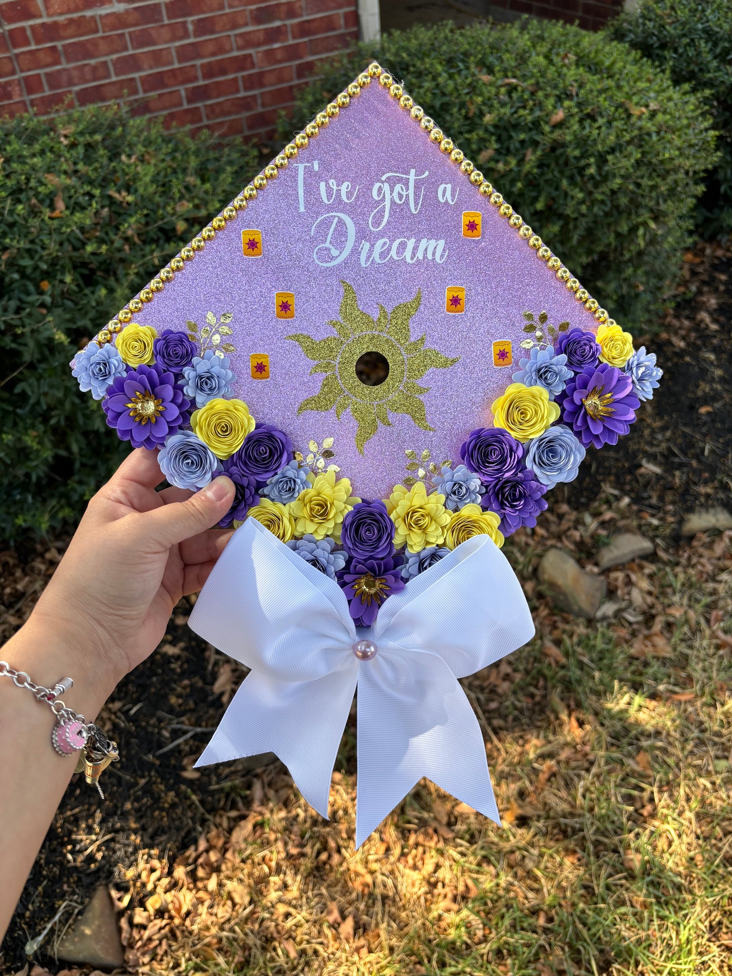 Grad cap topper & Grad Lei Bundle