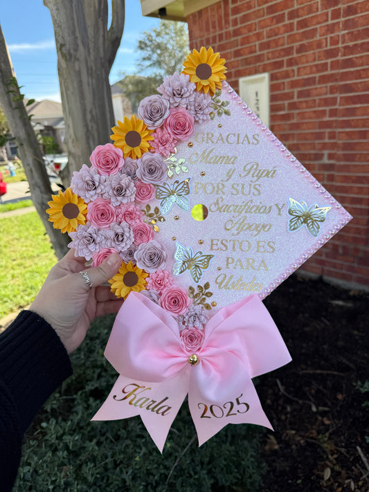 Grad Cap Sunflowers